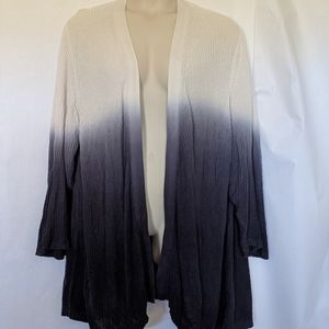 Lane Bryant Blue Ombre Cotton Cardigan Size 26/28